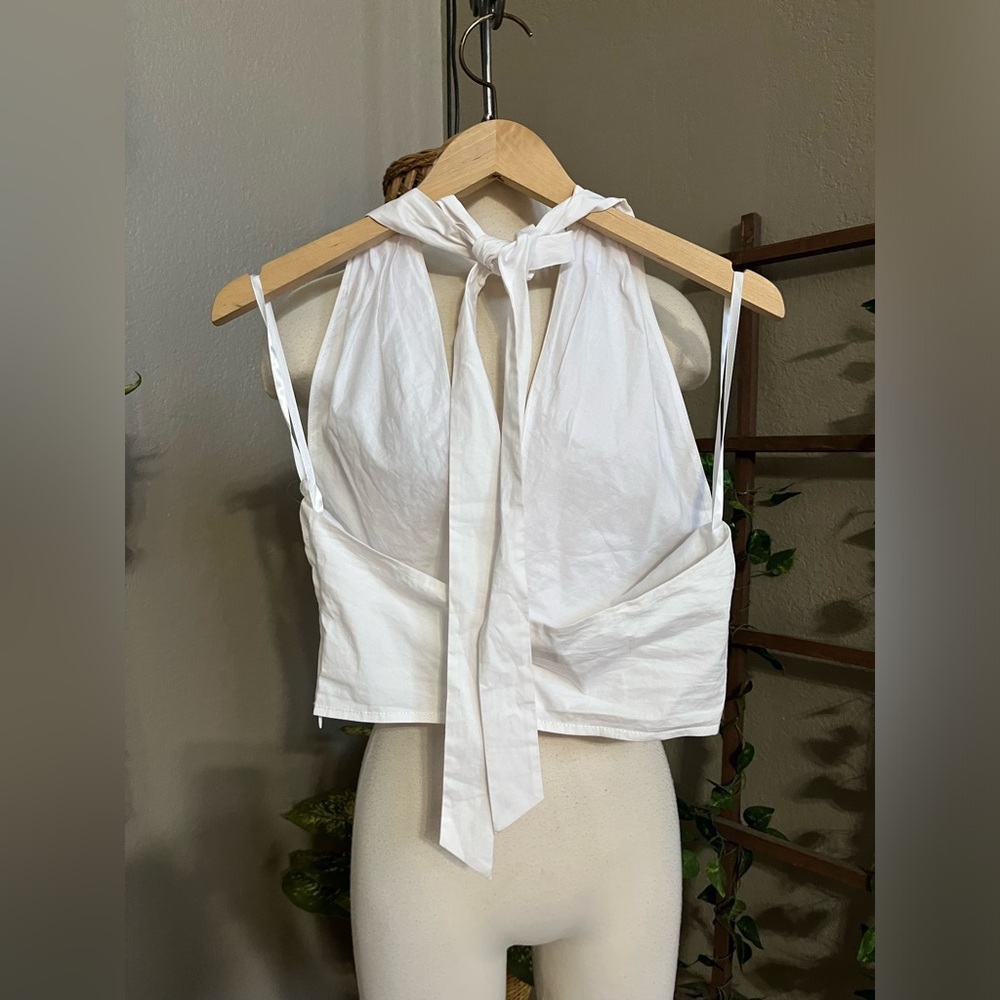☑️STAUD White Kai Camisole Sz 2 - Picture 10 of 12